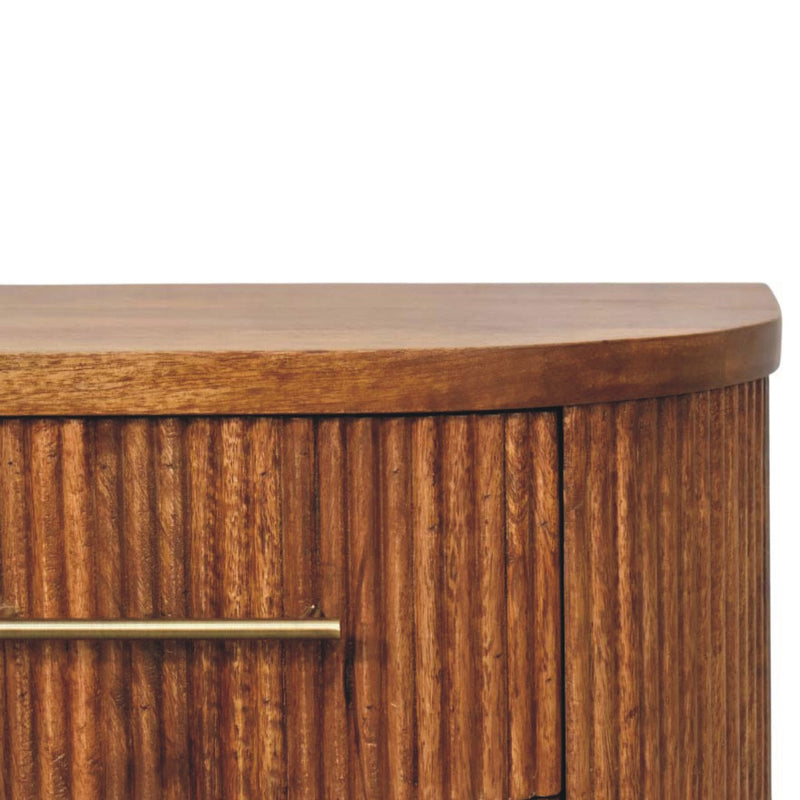 Solid Wood Ribbed Bedside Table, photo 5 of 10