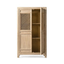 Arden - 2 Door Bookcase Storage Cabinet - Natural by HouseOfZazla
