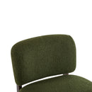Modern Boucle Lounge Chair With Solid Wood Frame by HouseOfZazla