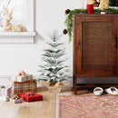 50CM Flocked Tabletop Christmas Tree