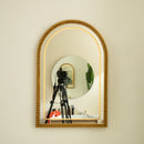20'' Avri Mirror in Golden Beaded Retro Style