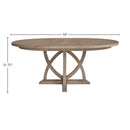 Round Dining Extendable Dining Table - Sand by HouseOfZazla