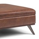 Owen - Multifunctional Square Coffee Table Storage Ottoman by Unique Piece Furniture