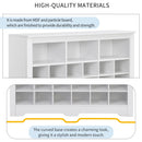 24 Shoe Cubby Console, Shoe Cabinet - White by Unique Piece Furniture