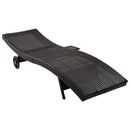 K&K 80'' Patio Wicker Chaise Lounge Chairs Set of 2 by HouseOfZazla