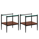 Set of 2 Rectangle End Table
