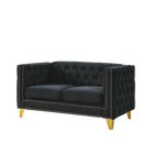 3-seater + 2-seater Combination sofa.BLACK VELVET