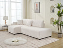 Jessica - Lamb Wool Sectional Sofa With Chaise, Versatile Configuration by HouseOfZazla