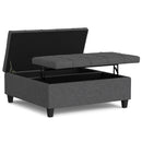Harrison - Upholstered Coffee Table Storage Ottoman by Unique Piece Furniture
