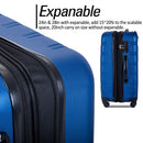 3 Piece Luggage Set Hardside Spinner Suitcase with TSA Lock 20" 24' 28" Available