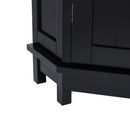 Bathroom Cabinet Triangle Corner Storage Cabinet With Adjustable Shelf Modern Style by HouseOfZazla