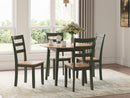 Gesthaven - Round Dining Room Drop Leaf Table by Unique Piece Furniture