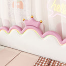 Extending Daybed With LED Lights, Modern Upholstered Princess Daybed With Crown Headboard by HouseOfZazla