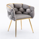 Luxury Modern Simple Leisure Single Sofa Chair Bedroom Lazy Person Household Dresser Stool Manicure Table Back Chair by HouseOfZazla