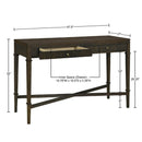 Fluted 2 Drawer Storage Console Table - Brown by HouseOfZazla