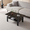 Tempered Glass Table With Storage by HouseOfZazla