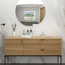 Modern Ceramic Undermount Bathroom Sink With Overflow, High Quality by HouseOfZazla