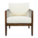 Outdoor Club Chairs (Set of 2), Acacia Wood Frame with Rope Back, Water-Repellent by HouseOfZazla
