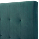 Tufted Upholstered Headboard Platform Bed by HouseOfZazla