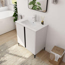 30" Freestanding Bathroom Vanity With Ceramic Sink-BVB06730WH-