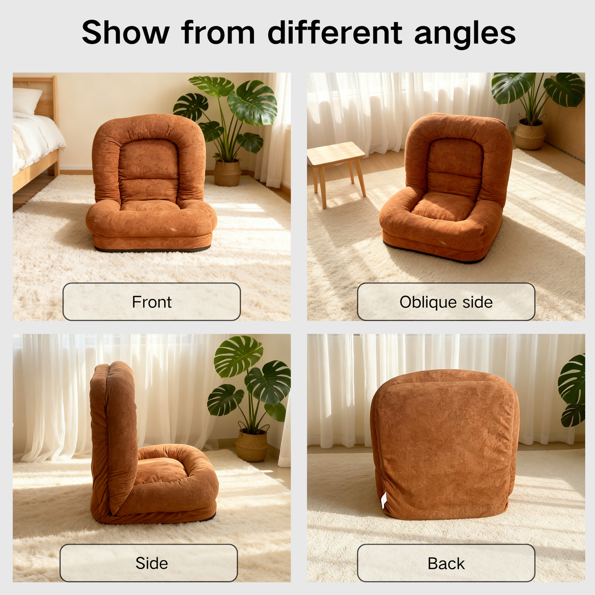 Egg Tart Lazy Sofa - Multi-Segment Folding, photo 2 of 10