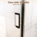 32" W x 72" H Semi-Frameless Circular Pivot Shower Door in Matte by HouseOfZazla