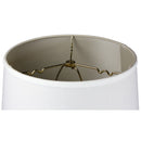 16"W 2 Light Swag Plug-In Pendant  White with Diffuser White Cord