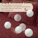 Modern Floor Sleeper Sofa Bed With 2 Pillows, Convertible Twin Size Folding Mattress For Living Room