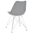 Padded Side Chair And Soft Upholstered Seat (Set of 2) - Gray by HouseOfZazla
