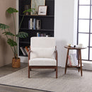 Accent Chair With Pillow And Wood Frame by HouseOfZazla