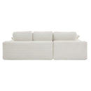 Compressed Sofa With 3 Back Cushions, 2 Throw Pillows