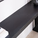 Console Table With Crossed Legs For Hallway - Black by HouseOfZazla