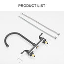 Stainless Steel Kitchen Sink Faucet With 2 Handles, 3 Hole Installation by HouseOfZazla