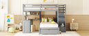 Bunk Bed With Desk, Drawers And Shelves by HouseOfZazla