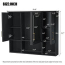 Modern Wall Mounted Medicine Cabinet With Adjustable Shelves, Soft Close Doors, High Define Mirror