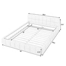 Modern Platform Bed Frame With Thick Fabric by Unique Piece Furniture