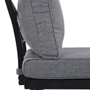 6-Piece Outdoor Sectional Sofa Set with Round Nesting Coffee Tables and Seating Sofa with Cushions for Patio, Porch and Garden (Grey)