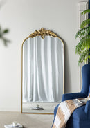 Arched Wall Mirror With Metal Frame, Wall Mirror For Living Room by Unique Piece Furniture