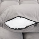 55.3" 4-1 Multi-functional Sofa Bed with Cup Holder and USB Port for Living Room or Apartments, Gray