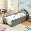 Cute Dinosaur Shaped Bed With Safety Guardrail, Toddler Frame by Unique Piece Furniture