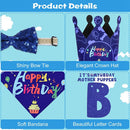 Dog Birthday Bandana Hat Set Dog Birthday Party Supplies Cute Dog Birthday Banner Decoration with Hat Bandana Bowtie