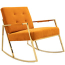Accent Chair, leisure rocking chair with Stainless steel feet