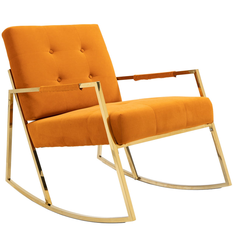 Accent Chair, leisure rocking chair with Stainless steel feet