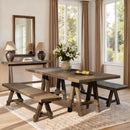 Hawthorne 72' Reclaimed Elm Trestle Dining Bench by HouseOfZazla