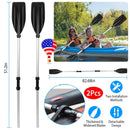 2Pcs Kayak Paddles Aluminum Alloy Detachable Canoe Paddle Boat Oars for Kayaking Boating Oar Fishing