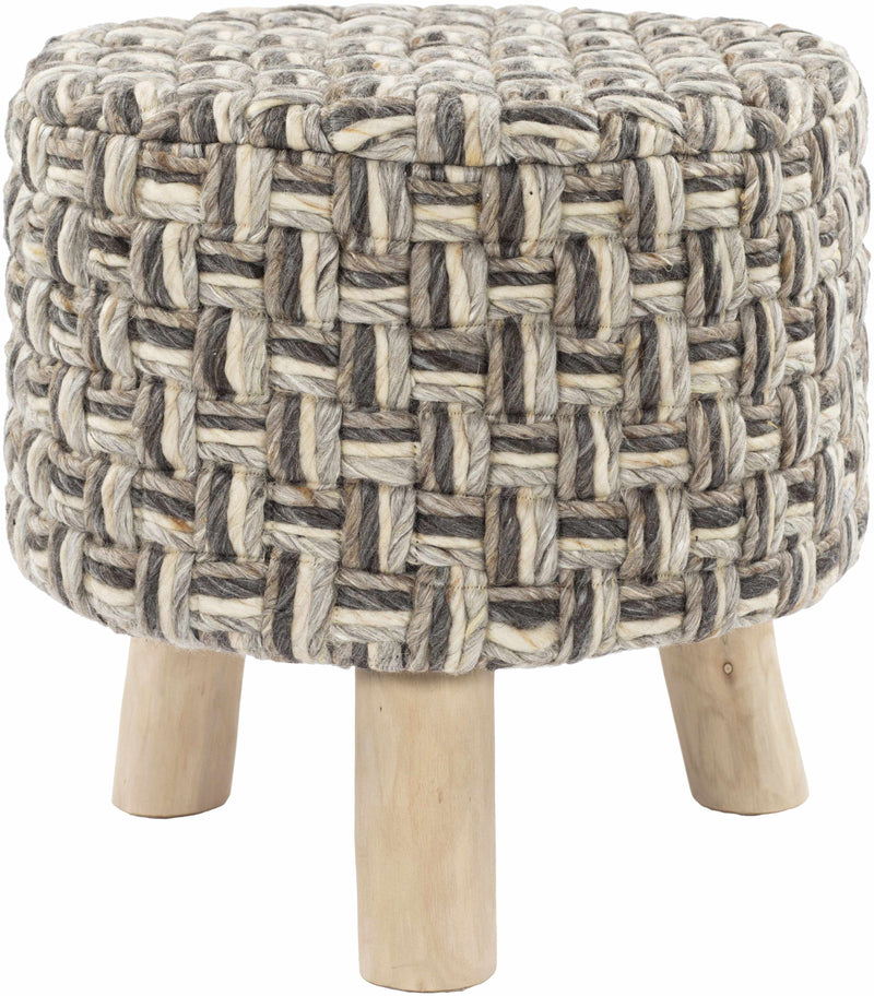 Oberalm Light Gray Ottoman