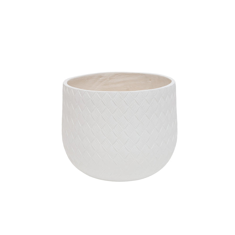 Assorted Sizes Magnesium Oxide Round Planter Set of 3, photo 7 of 9