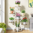 7 Tier Corner Plant Shelf With High Low Design For Living Room by HouseOfZazla