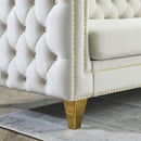 Upholstered Couch Sofa With Button Tufting For Living Room by HouseOfZazla