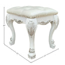 Dresden II - Vanity Stool - Bone White by HouseOfZazla